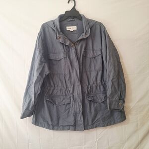 AVA & VIV Women's Utility Jacket in Gray